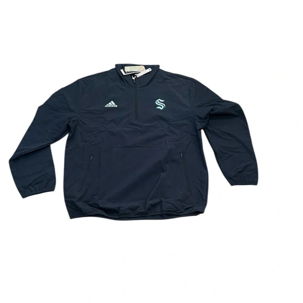 Seattle Kraken‎ Adidas Men’s 1/4 Zip Jacket Large